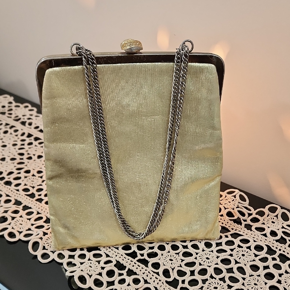 Elegant Gold Evening Bag